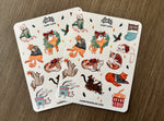 Load image into Gallery viewer, Cozy Cats Sticker Sheet
