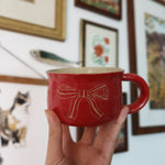 Load image into Gallery viewer, Bow and Cat Mug
