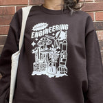 Load image into Gallery viewer, Women in Engineering Sweatshirt in Chocolate
