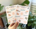 Load image into Gallery viewer, University of Texas at Dallas Sticker Sheet
