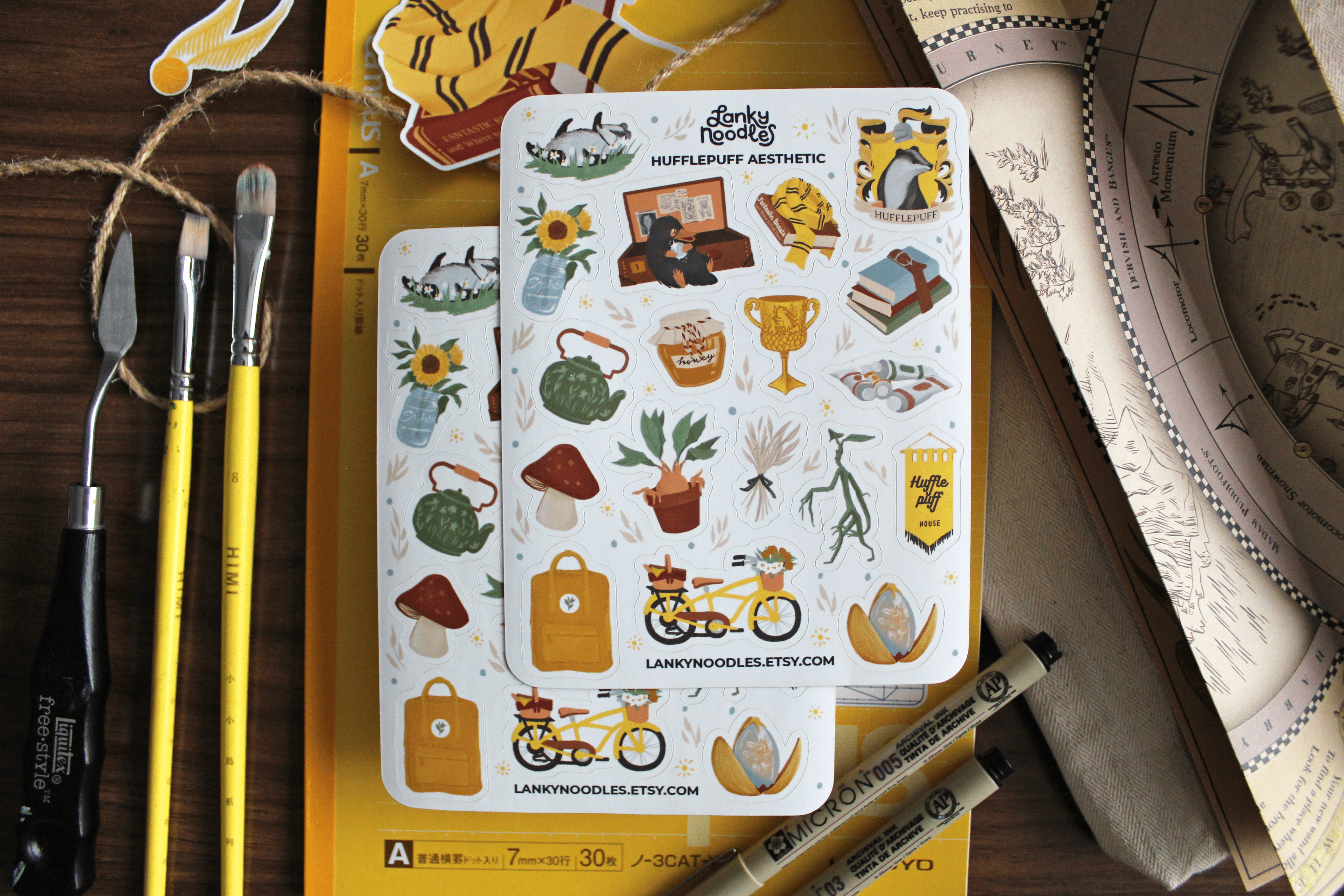 The Loyal House Aesthetic Sticker Sheet – Lanky Noodles