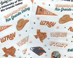 Load image into Gallery viewer, University of Texas at Rio Grande Valley Sticker Sheet
