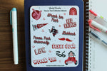 Load image into Gallery viewer, Texas Tech University Sticker Sheet
